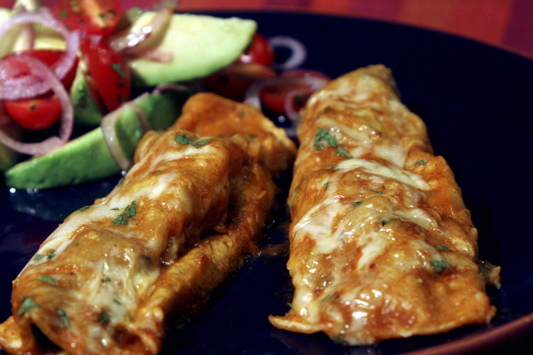 New Mexico: Enchiladas with Christmas on the side